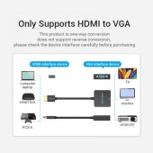 Vention Hdmi To VGA Kablo Adaptör Çevirici Dönüştürücü Ses Destekli Beyaz 9018000002045 - 2
