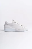 Harry Beyaz Hakiki Deri Sneaker Kadın Günlük Spor Ayakkabı - 4