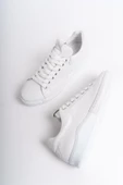Harry Beyaz Hakiki Deri Sneaker Kadın Günlük Spor Ayakkabı - 1