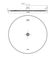 ECA Banyo İnce Yuvarlak Tepe Duş Başlığı 40x40 102145047 - 2