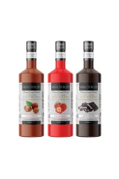 Nish Fındık Çilek Çikolata Şurupları 3 x 700 ml - 1