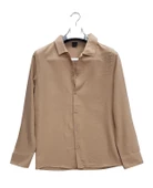 Beleshing Erkek Pamuklu Yazlık Uzun Kollu Gömlek-6641 - 1