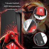 Cosmostech PS5 CD Sürüm Uyumlu - Spider - Man 2 Desenli Konsol Faceplate Shell Covers Kapakları thumbnail 6