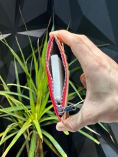 Unisex Kart Bölmeli Çok Gözlü Fermuarlı Kartlık Cüzdan VLS.CZDN.0018 - 3