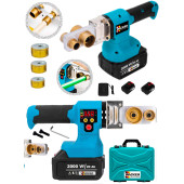 Wacker Pro Germany Super PPRC Prof Plastik Boru Kaynak Makinesi Seti 2000 VF Çift Akülü 320 Derece - 1