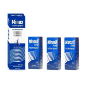 Minoxil Forte Deri Spreyi 3 Kutu ve Minox Şampuan 300 ml - 1
