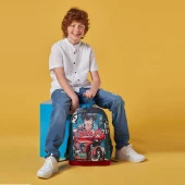 Coral High Motorsiklet Desenli Büyük Boy Okul Sırt Çantası 23764 - 2