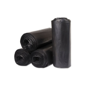 Kalın Çöp Torbası 300 gr X 5 Rulo Siyah Çöp Poşeti 80x110 Cm Jumbo Endüstriyel Çöp Torbası - 2