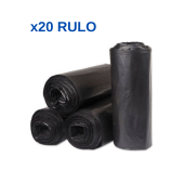 Kalın Çöp Torbası 400 gr X 20 Rulo Siyah Çöp Poşeti 80x110 Cm Jumbo Endüstriyel Çöp Torbası - 2