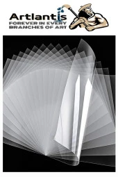 Asetat Kağıdı 25 Adet Pvc ve Asetat Kalemi S Siyah Mavi Kırmızı 1 Paket Fotokopi Asetatı Şeffaf Transparan 100 Mikron - 5