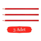 Gen-Of Yuvarlak Kırmızı Kopya Kalemi 3 Adet - 1