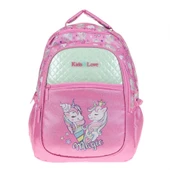 Kaukko Kids Kapitone Unicorn Kız Çocuk Okul Sırt Çantası thumbnail 2