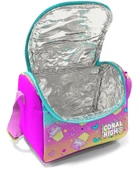 Coral High Renkli Dondurmalı Kedi Desenli Kız Çocuk Isı Yalıtımlı Beslenme Çantası ve Kalemlik Seti thumbnail 2