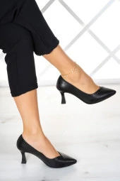 Erkan Saçmacı Farah Siyah Vegan Topuklu Ayakkabı - 1