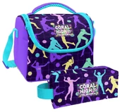 Coral High Mor Voleybol Desenli Kız Çocuk Isı Yalıtımlı Beslenme Çantası ve Kalemlik Seti thumbnail 1