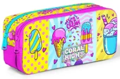 Coral High İlkokul Sırt Çantası ve Kalemlik Seti - Kız Çocuk - Mixed Dondurma thumbnail 3