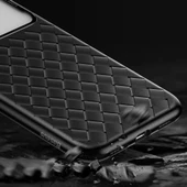Baseus Weaving Case Series iPhone XR Hasır Desenli Kılıf WIAPIPH61-BL - 7