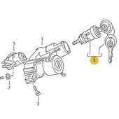 Seat Cordoba 1993-1999 Kontak Anahtarı Kilit Şifresi 357905855B - 5
