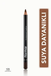 Suya Dayanıklı Mat Göz Kalemi (KAHVE) - Waterproof Eyeliner - 105 Warm Brown - 8690604109050 - 1