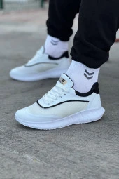 K&A  KA062 Beyaz Siyah Triko Erkek Spor Ayakkabı - 6