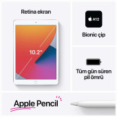 iPad 10.2 inç Wi-Fi + Cellular 128GB Uzay Grisi MYML2TU/A-İkinci El - 2