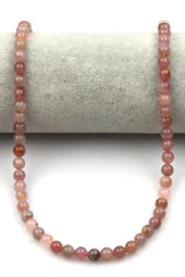 Madagaskar Pembe Kuvars 6 mm Küre Kesim thumbnail 2