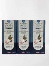 Otacı Naturway Klinik Sarımsaklı Bitki Özlü Şampuan 300 Ml Kepeğe Ve Dökülmeye Karşı X 3 Adet - 1