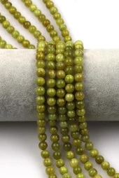 Yeşil Opal Doğal Taş Dizi 6 mm Küre Kesim thumbnail 1