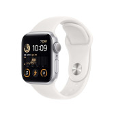 Apple Watch SE GPS 40mm Gümüş Rengi Alüminyum Kasa - Beyaz Spor Kordon MNJV3TU/A-Teşhir - 5