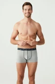 U.S. Polo Assn. 80336 Erkek Kırmızı Gri Melanj Lacivert 3'Lü Boxer - 5