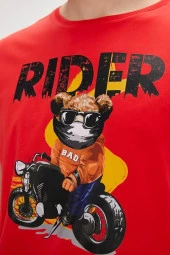 Bad Bear Fever Crimson Kırmızı Erkek Tişört - 2