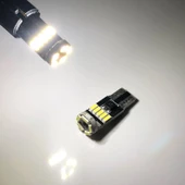 T10 5W LED BEYAZ DİPSİZ PARK AMPÜL TAKIMI CANBUS PLAKA TAVAN İÇ ORTAM AYDINLATMA 2 ADET thumbnail 5