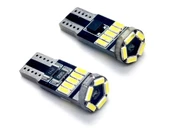 T10 5W LED BEYAZ DİPSİZ PARK AMPÜL TAKIMI CANBUS PLAKA TAVAN İÇ ORTAM AYDINLATMA 2 ADET thumbnail 3