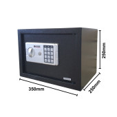 Tekzen Home Para Kasası Elektronik Şifreli 250x350x250mm- 25EK - 2