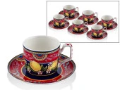 Lamedore Citrus 6 lı Kahve Fincanı Seti 1BSF-1901CT - 1