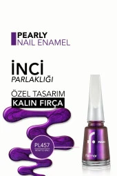 Flormar Sedefli Parlak Oje (MOR) - Pearly Nail Enamel - Pl457 Bewitching - 8682536035651 - 5