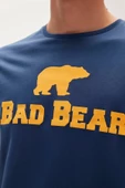 Bad Bear Tee T-Shirt Indigo Mavi Logo Baskılı Erkek Tişört - 2