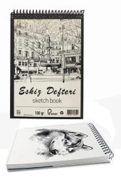 Eskiz Defteri A4 50 Yaprak 100 gr 1 Adet 36 Renk Çift Taraflı Marker Kalem 36 Adet Touch Çift Uçlu - 2