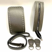 5 Parça Çanta Seti ( Taban + Derili Fermuar + Sap + Böcek ) - 3