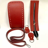 5 Parça Çanta Seti ( Taban + Derili Fermuar + Sap + Böcek ) - 9