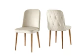 LaLe Modern Yemek Mutfak Sandalyesi 2 Li Set - 1