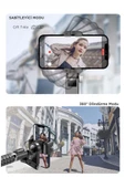 Q18 Siyah Gimball Led Işıklı Kumandalı Çok Amaçlı Tripod Selfie Çubuğu - 6