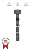 Q18 Siyah Gimball Led Işıklı Kumandalı Çok Amaçlı Tripod Selfie Çubuğu - 1