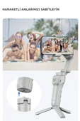 Torima M01 Gri Çok Amaçlı Gimbal Özellikli Tripod Selfie Çubuğu - 4