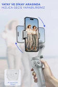 Torima M01 Gri Çok Amaçlı Gimbal Özellikli Tripod Selfie Çubuğu - 6