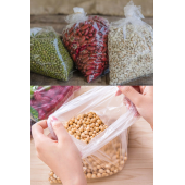 Bakkaliye Torbası 1 Kg Şeffaf Naylon Torba 5'lik 30x52 Cm Bakliyat Torbası Kalın Poşet - 1
