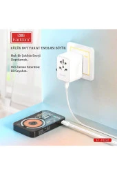 Earldom PD32 5.000 mAh 22.5W Kablosuz Şarjlı Standlı PD Hızlı Şarj Powerbank - 3