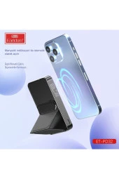 Earldom PD32 5.000 mAh 22.5W Kablosuz Şarjlı Standlı PD Hızlı Şarj Powerbank - 6