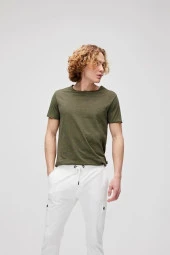 Bad Bear O-Neck T-Shirt Haki Yeşil Basic Erkek Tişört thumbnail 2