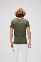 Bad Bear O-Neck T-Shirt Haki Yeşil Basic Erkek Tişört thumbnail 3
